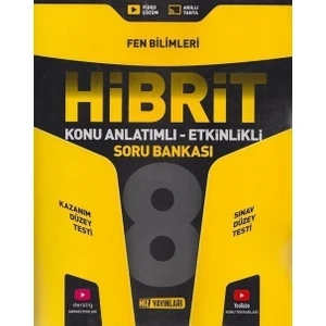 Hız Yayınları 8. Sınıf Fen Bilimleri Konu Anlatımlı Etkinlikli Hibrit Soru Bankası