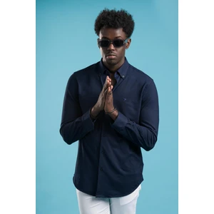 Paul Martin Regular Fit Yaka Düğmeli Pamuklu Likralı Gömlek