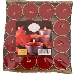 Tea-Light Mum 16 Lı Kırmızı-Beyaz