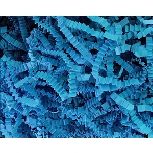 Kırpık Z Zigzag Mavi Pelur Kırpıntı Kağıt 500 gr Süs Dolgu Malzemesi Blue Paper