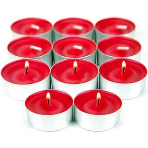 Tea-Light Mum 16 Lı Kırmızı-Beyaz