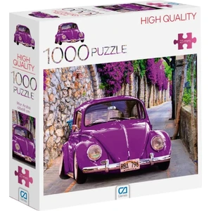 Ca Games Mor Araba 1000 Parça 2,2mm Kalınlık 48X68CM Profesyonel Hobi Puzzle Yapboz Serisi