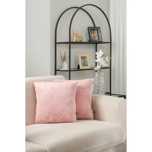 Çift Tarafı Wellsoft Kumaş 2'li 44X44 cm Hediyelik Dekoratif Pelüş Kırlent Kılıfı Yastık Kılıfı