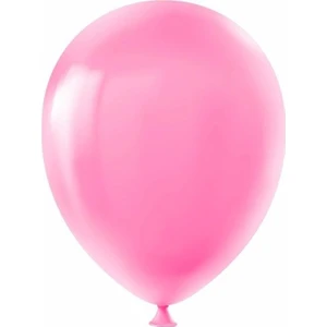 Parti Furyası Pembe 10 Adet  lateks Helyum Uyumlu Balon+Pembe Balon Doğum Günü Parti Süsleme Helyum Uyumlu