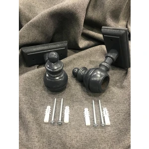 Su Perisi Perde Rustik Ayak Başlık Perde Askı Ayağı Rustik Başlığı Ahşap Model Meşe Ceviz Beyaz Siyah Krem Antrasit