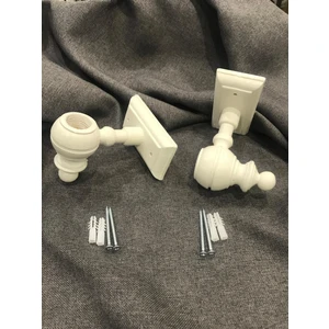 Su Perisi Perde Rustik Ayak Başlık Perde Askı Ayağı Rustik Başlığı Ahşap Model Meşe Ceviz Beyaz Siyah Krem Antrasit