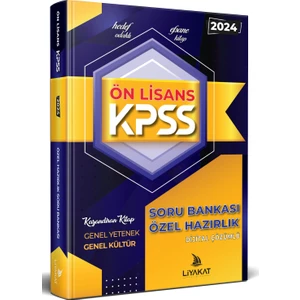 Liyakat Yayınları 2024 Ön Lisans KPSS Banko Soru Bankası