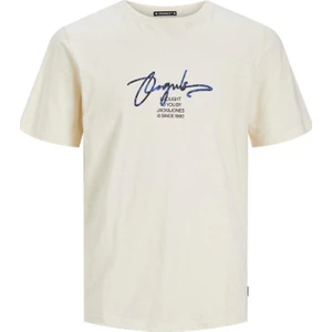 Jack & Jones Joraruba Brandıng Tee Ss Crew Neck 12255452 Krem