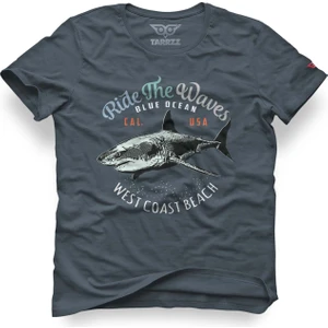 Köpekbalığı Los Angeles Coast Tasarım Tişört