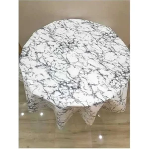 Pvc Silinebilir Muşamba Yuvarlak Masa Örtüsü Çap 140CM