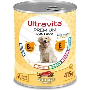 Premium Yüksek Proteinli Sğır Etli Konserve Yaş Köpek Maması 415GRX1ADET