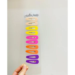 Uras Desing 10 Adet Pastel Renkler Cıt Cıt Set  Kolej Toka