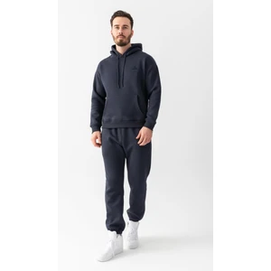 Peak Oversize Kapüşonlu Nakışlı Sweatshirt Füme