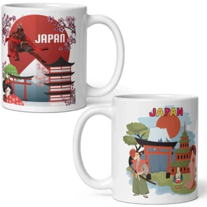 Dünyadan Hediyeler Japonya Kupa Bardak 2 Adet Seyahat Hatıra Japan Mug