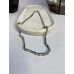 Hazal Aksesuar Ince Su Yolu Silver Kolye