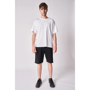 Defy'S Erkek %100 Pamuk Oversize Kısa Kollu Bisiklet Yaka Tişört