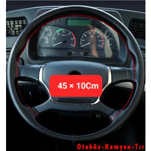 Gürler Oto Kılıf ve Aksesuar Universal Kamyon Tır Otobüs Dikmeli Direksiyon Kılıfı 45 × 10CM