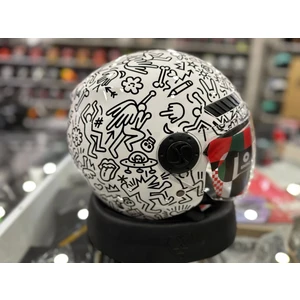 Kask Shıro Sh-62 Kioto Çenesiz Doodle