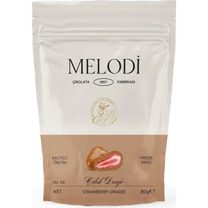 Melodi Çikolata Sütlü Çilek Draje 80 gr