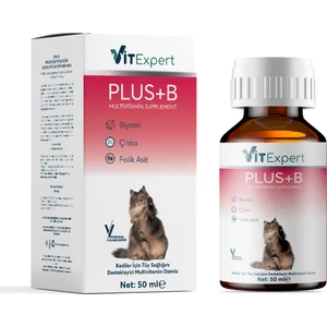 Plus B Tüm Kediler Için Tüy Dökülmesi Önleyici Tüy Sağlığı Destekleyici Multi Vitamin Damla 50 ml