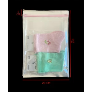 Hg Ambalaj 50 Adet 20X30 cm Bantlı Yapışkanlı Şeffaf Opp Jelatin Poşet ( 20X25+5)