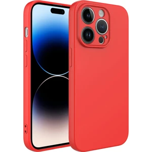 Apple iPhone 14 Pro Max Kılıf Kamera Korumalı Içi Süet Dokulu Lansman Tipi Silikon