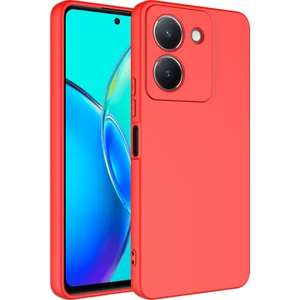 Vivo Y36 4g Kılıf Kamera Korumalı Içi Süet Dokulu Lansman Tipi Silikon
