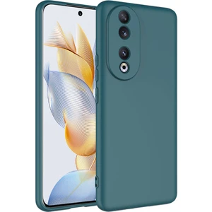 Huawei Honor 90 Kılıf Kamera Korumalı Içi Süet Dokulu Lansman Tipi Silikon