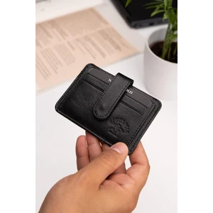 Newish Polo Erkek Hakiki Deri Cüzdan ve Kartlık - newpolo083 - Siyah