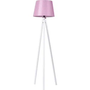 3 Ayaklı Lambader Kumaş Pembe Beyaz LY619