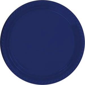 Lacivert Plastik Tabak 22CM 24 Adet
