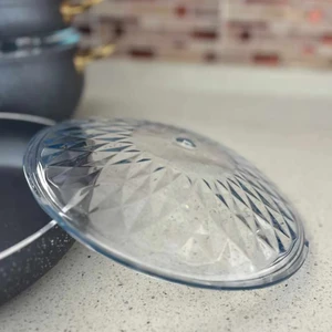 26 cm Diamond Cam Kapak Tencere Için