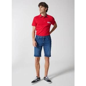 Tommy Hilfiger Normal Bel Slim Fit Erkek Denim Şort MW0MW35176