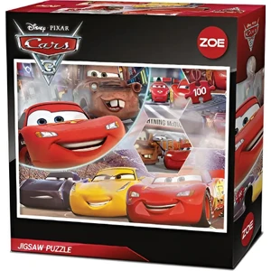 Disney Cars Lisanslı Puzzle 100 Parça Arabalar Yapboz
