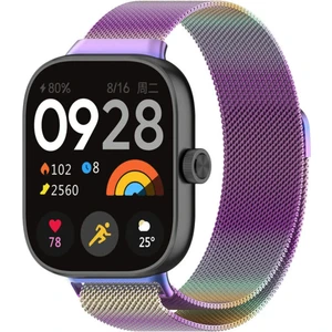 Xiaomi Redmi Watch 4 Uyumlu Metal Hasır Örgü Paslanmaz Kordon