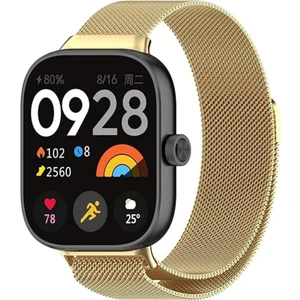 Xiaomi Redmi Watch 4 Uyumlu Metal Hasır Örgü Paslanmaz Kordon