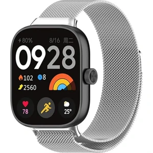 Xiaomi Redmi Watch 4 Uyumlu Metal Hasır Örgü Paslanmaz Kordon