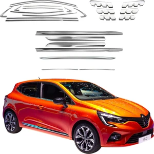 Clio 5 Full Krom Set 25 Parça Paslannmaz Krom
