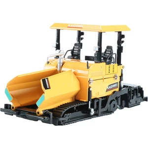 Alaşım Döküm Finişer Makinesi Asfalt Asfalt Otoyol Inşaat Kamyonu 1:40 Mühendislik Araç Modeli Dekorasyon Çocuk Oyuncakları, Sarı (Yurt Dışından)