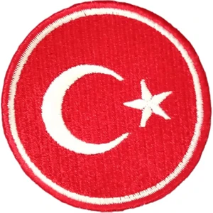 Ütü ile Yapışan Türk Bayrağı Arma Yama Patch