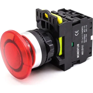 D22 Buton Mantar Yaylı Kırmızı Nc MB5-EC420