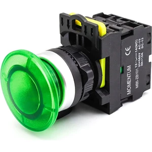 D22 Buton Mantar Yaylı Yeşil No MB5-EC310