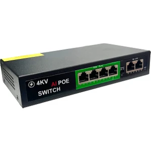 PR-420 4+2 Port 10/100 Poe Switch