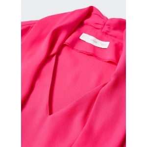 Kabarık Kollu Ve Fiyonklu Bluz