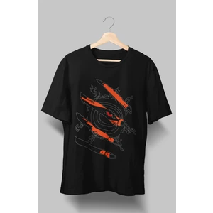 Fuddy Moda Oversize Naruto Kurama Tişört, Unisex Anime Baskılı T-Shirt