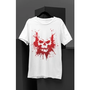 Fuddy Moda Unisex Kuru Kafa Baskılı Tişört, Oversize Püskürtme Baskılı T-Shirt