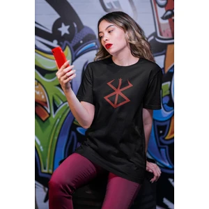 Fuddy Moda Unisex Sırt Baskılı Özel Tasarım Berserk Tişört, Oversize Anime Baskılı T-Shirt
