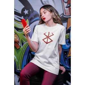 Fuddy Moda Unisex Sırt Baskılı Özel Tasarım Berserk Tişört, Oversize Anime Baskılı T-Shirt