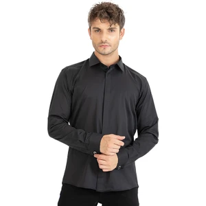 Marcio Moro Erkek Klasik Klasik Uzun Kol Likrali Hediye Kutulu Gömlek