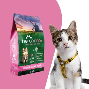 Herba Max Kitten Tavuklu Yavru Kedi Maması 10 kg